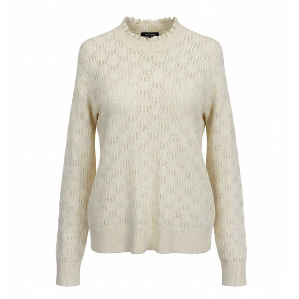 NWT Soya Concept Cream Long Sleeve Round Neck Long Sweater #1775 Size XL - Picture 2 of 13